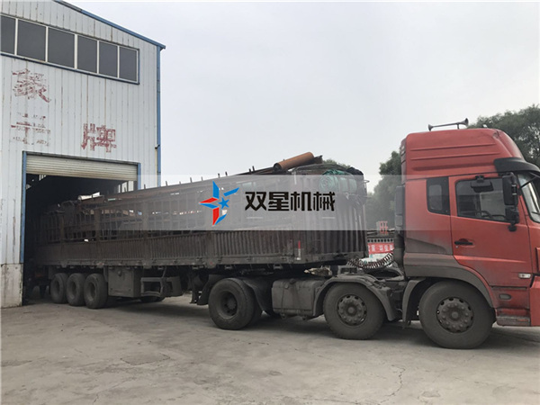 皓星廢<a href='http://www.dzhytgb.cn/' target='_blank'><span>金屬粉碎機(jī)</span></a>設(shè)備生產(chǎn)線發(fā)貨現(xiàn)場(chǎng)